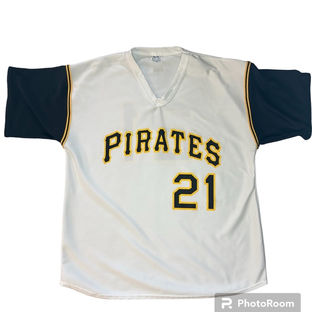 Vintage Unisex #21 Pittsburgh Pirates Short Sleeve Shirt Jersey Size XL